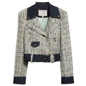 Cinq a Sept Womens Anya Boucle Zoe Jacket Medium Patina Multi - NWT $495